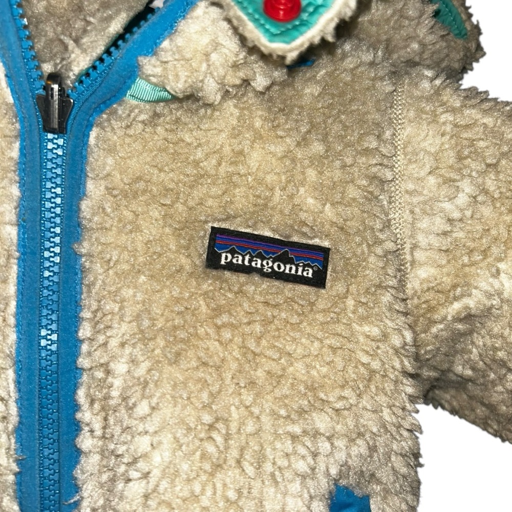Patagonia toddler kids Reversible Tribbles Insulated Hoody coat size 2T - Picture 8 of 9